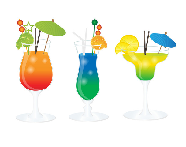 Cocktails - Vector, Image