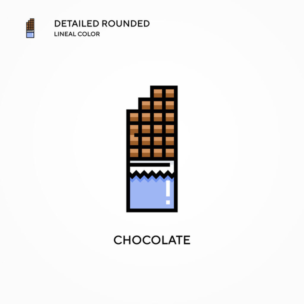 Chocolate vector icon. Modern vector illustration concepts. Easy to edit and customize. - Vector, Image