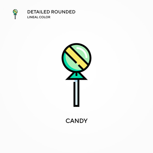 Candy vector icon. Modern vector illustration concepts. Easy to edit and customize. - Vector, Image