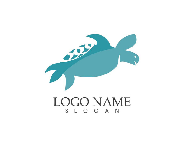 Illustrazione vettoriale logo icona tartaruga marina - Vettoriali, immagini