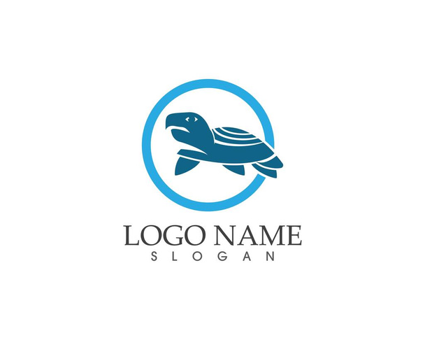 Illustrazione vettoriale logo icona tartaruga marina - Vettoriali, immagini