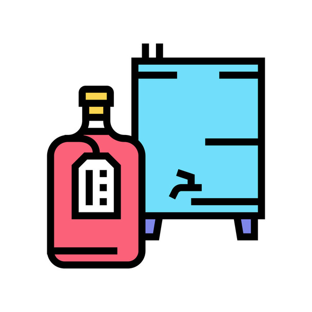 vecteur d'icône de couleur alcool maison. enseigne d'alcool maison. illustration de symbole isolé - Vecteur, image
