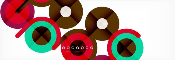 Circles and lines abstract background for covers, banners, flyers and posters and other templates - Vector, Image