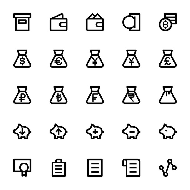 Outline icons for user interface. - Vector, Image
