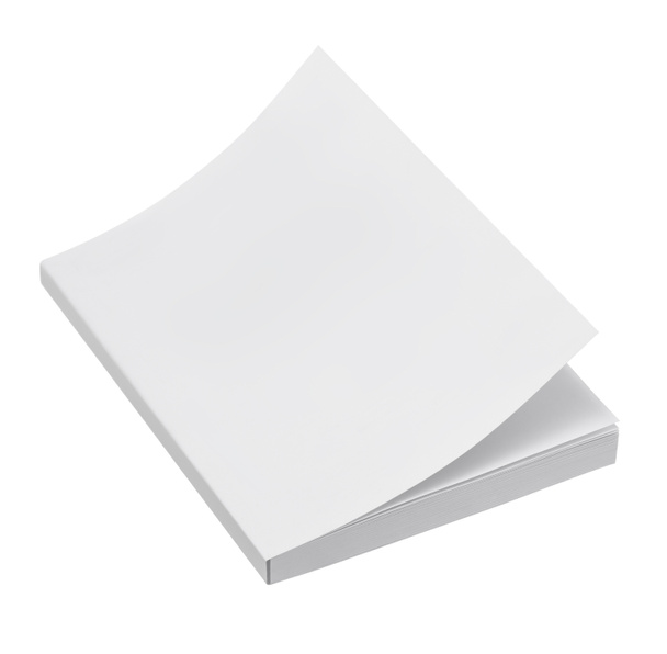 Couverture de livre vierge sur fond blanc - Photo, image