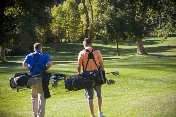 Golf golf sahasında yürümek - Fotoğraf, Görsel