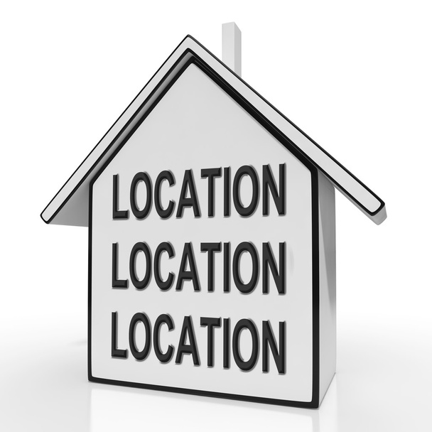 Location Location Location House Shows Prime Real Estate - Фото, изображение