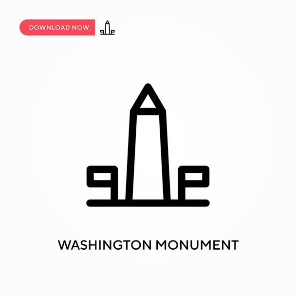 Monumento a Washington Icono de vector simple. Moderno, simple ilustración de vector plano para el sitio web o aplicación móvil - Vector, imagen