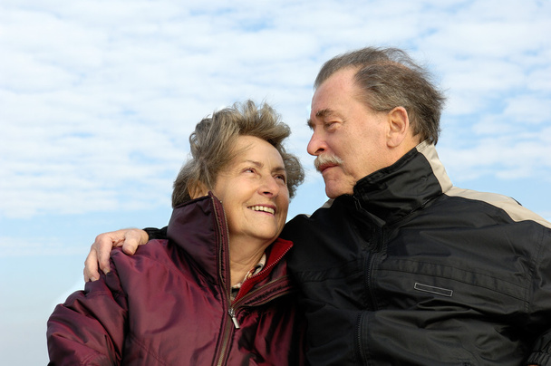 Seniorenpaar verliebt - Foto, Bild