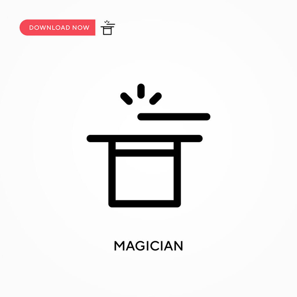 Magicien Simple icône vectorielle. Illustration vectorielle plate moderne et simple pour site Web ou application mobile - Vecteur, image