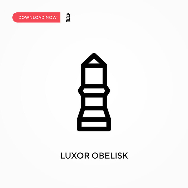 Luxor obelisco Icono de vector simple. Moderno, simple ilustración de vector plano para el sitio web o aplicación móvil - Vector, imagen
