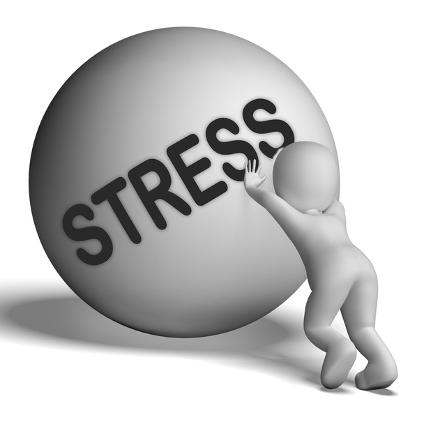 Stress bergauf Charakter zeigt, Spannung und Druck - Φωτογραφία, εικόνα