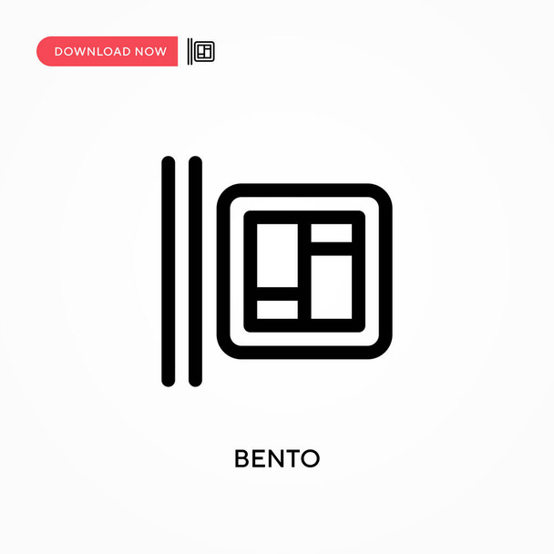 Bento Simple vektor ikon. Modern, egyszerű lapos vektor illusztráció weboldalhoz vagy mobil alkalmazáshoz - Vektor, kép