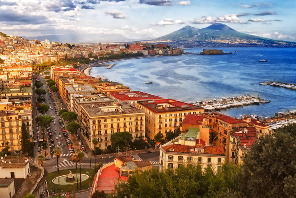 El golfo de Nápoles, Italia. - Foto, imagen