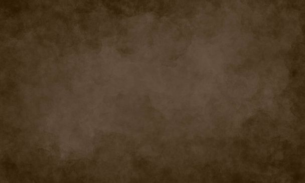 a dark rich classic vintage brown background with darkening at the edges, with a light space in the center. Primitive simple traditional dark background - Photo, Image