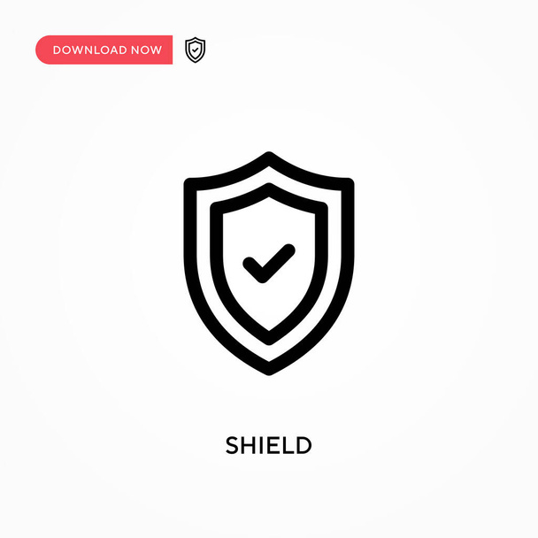 Shield Simple vector icon. Modern, simple flat vector illustration for web site or mobile app - Vector, Image