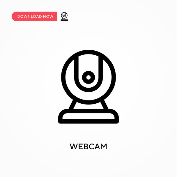 Webcam icono de vector simple. Moderno, simple ilustración de vector plano para el sitio web o aplicación móvil - Vector, Imagen