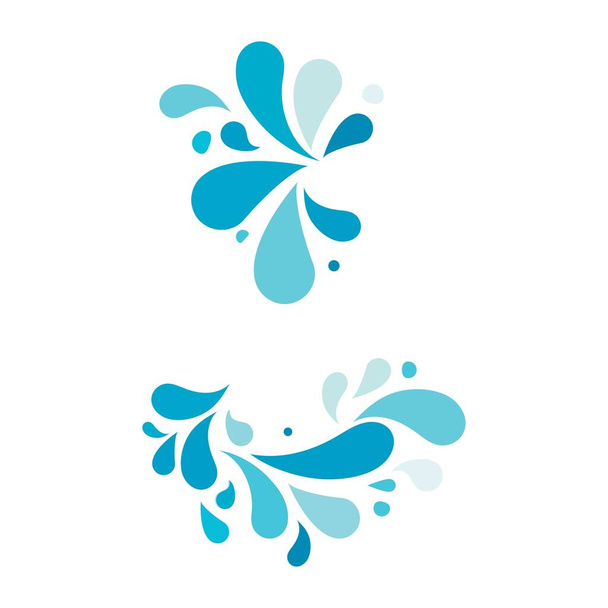 modelo de design de ilustração de vetor de ícone de salpicos de água - Vetor, Imagem