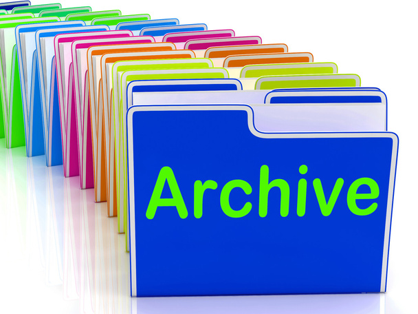 Archive Folders Show Documents Data And Backup - Photo, Image