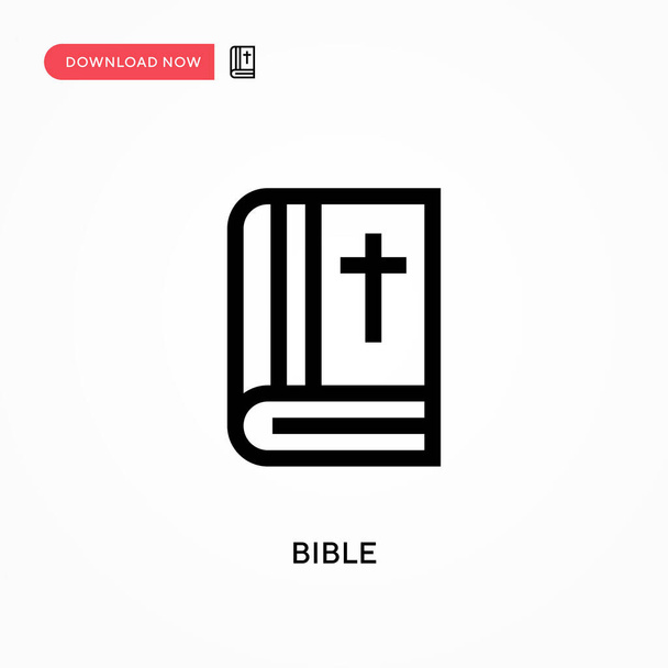 Bibel Einfaches Vektor-Symbol. Moderne, einfache flache Vektordarstellung für Website oder mobile App - Vektor, Bild