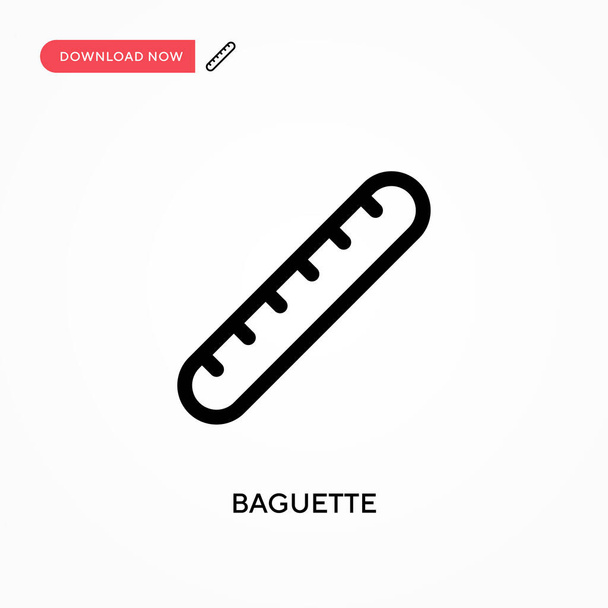 Baguette Egyszerű vektor ikon. Modern, egyszerű lapos vektor illusztráció weboldalhoz vagy mobil alkalmazáshoz - Vektor, kép