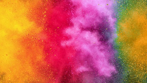 Colorful abstract powder background with color spectrum, vivid colours - Фото, изображение