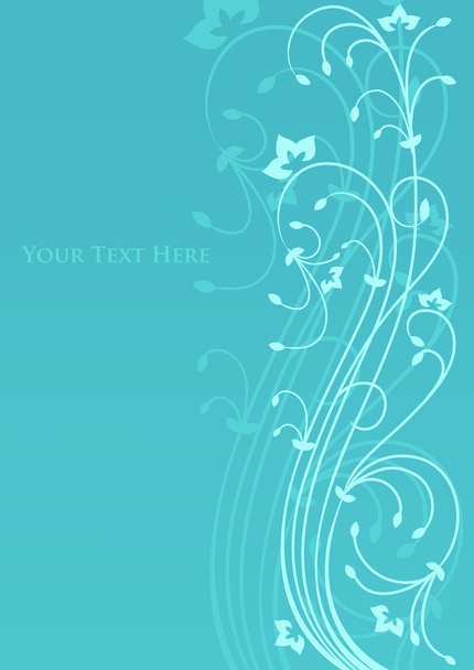 Beautiful background with floral ornament - Vector, Image