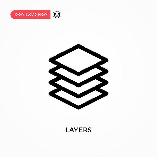 Значок Layers Simple vector. Современная, простая векторная иллюстрация для веб-сайта или мобильного приложения - Вектор,изображение
