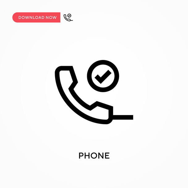 Telefon Einfaches Vektor-Symbol. Moderne, einfache flache Vektordarstellung für Website oder mobile App - Vektor, Bild