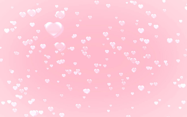 Bílé srdce. Valentýn abstraktní růžové pozadí . - Fotografie, Obrázek
