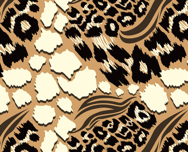 Diseño de patrón de leopardo, cebra y jirafa, fondo de ilustración, leopardo degradado, patrón de diseño de cebra y jirafa - Foto, imagen