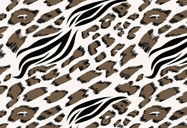 Leopard, zebra and giraffe pattern design, illustration background, gradient leopard, zebra and giraffe design pattern - Foto, afbeelding