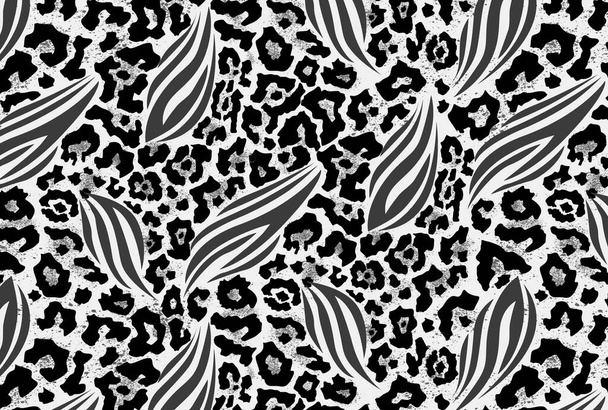 Leopard, zebra and giraffe pattern design, illustration background, gradient leopard, zebra and giraffe design pattern - Foto, Bild