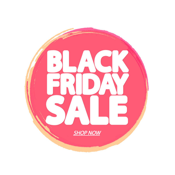 Black Friday Sale, banner design template, korting tag, speciale aanbieding, niet te missen, app icoon, vector illustratie - Vector, afbeelding