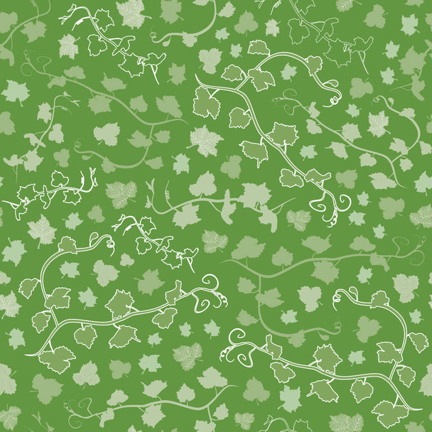 Vector green Champagne and Wine Collection Seamless pattern background. - Wektor, obraz