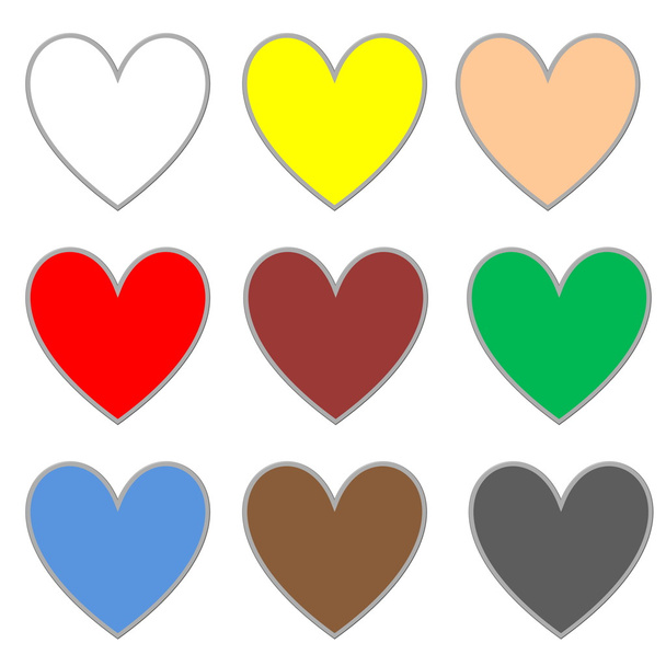 Colorful hearts - Fotografie, Obrázek