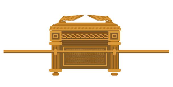 Arka Przymierza obiekt biblijny - Wektor, obraz