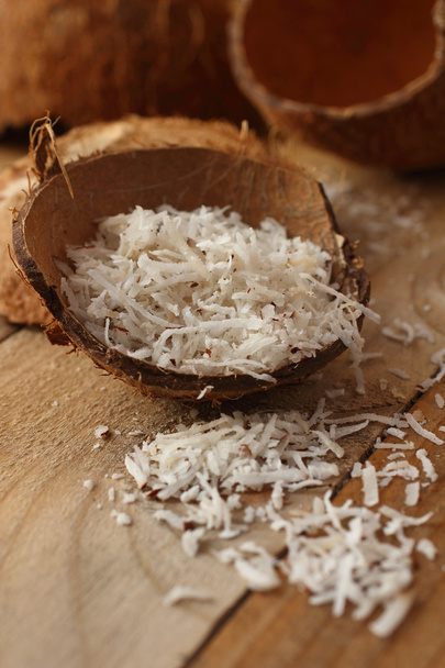 Homemade coconut shavings - Foto, Imagem