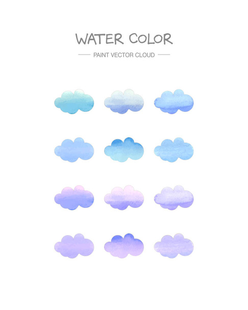 векторный слой краски: облако акварели - Вектор,изображение