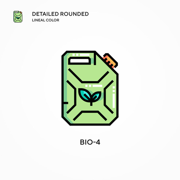 Bio-4 vector icon. Modern vector illustration concepts. Easy to edit and customize. - Vector, Image