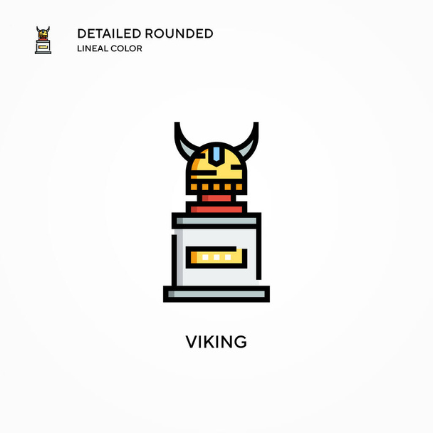 Viking vector icon. Modern vector illustration concepts. Easy to edit and customize. - Vector, Image