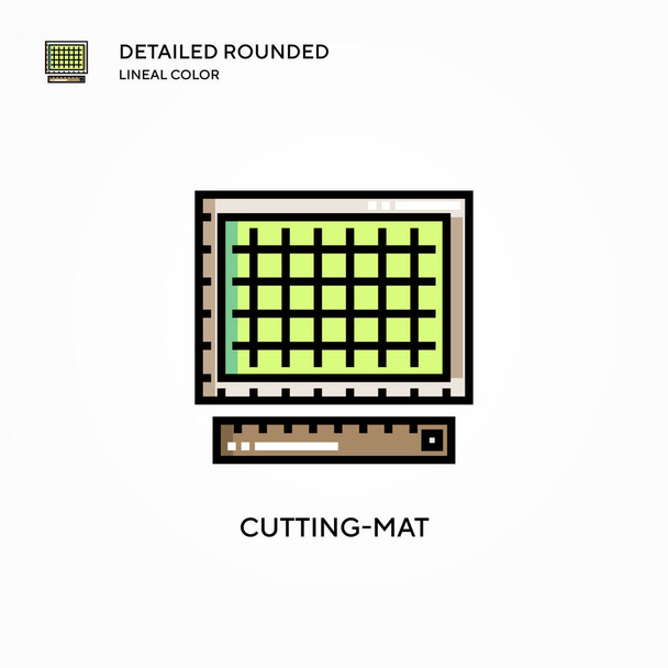 Cutting-mat vector icon. Modern vector illustration concepts. Easy to edit and customize. - Vector, Image
