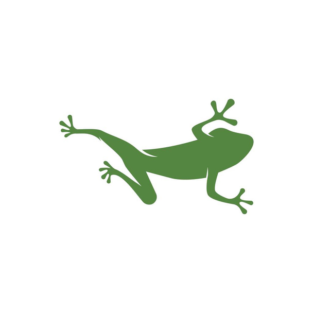 Zielona żaba ilustracja Logo wektor szablon  - Wektor, obraz
