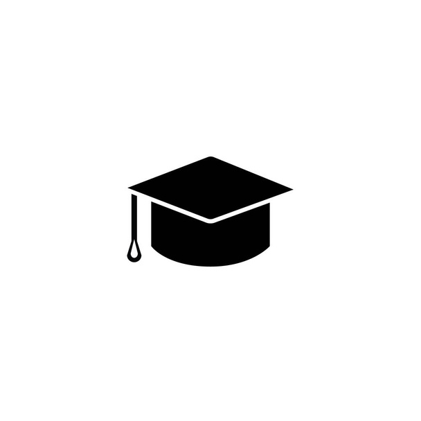 Graduate cap, εικονογράφηση λογότυπο πρότυπο σε μοντέρνο στυλ σχεδιασμού. Κατάλληλο για πολλούς σκοπούς - Διάνυσμα, εικόνα