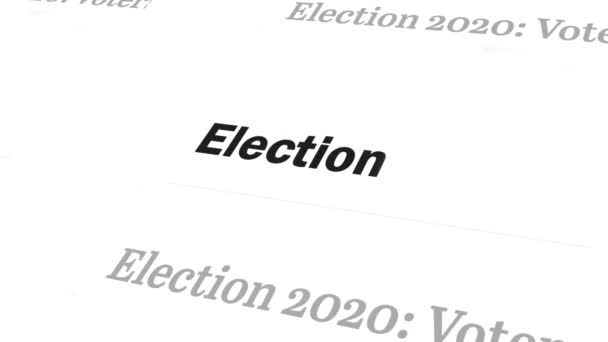 Vote 2020 in USA. Usa debate of president voting. Political election campaign. Concept for election vote theme background. Presidential Election. 2020 United States of America Presidential Election. - Footage, Video
