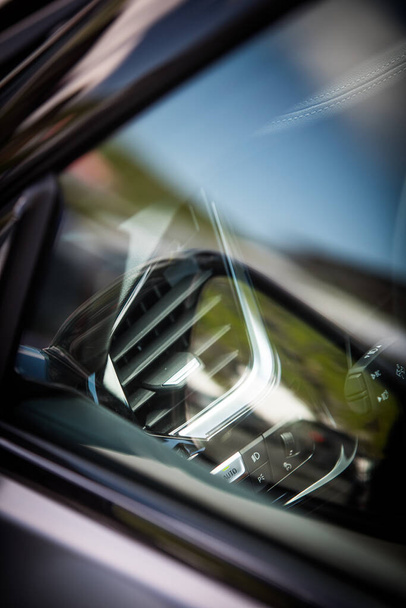 Detail of an air vent in car. - Foto, Bild