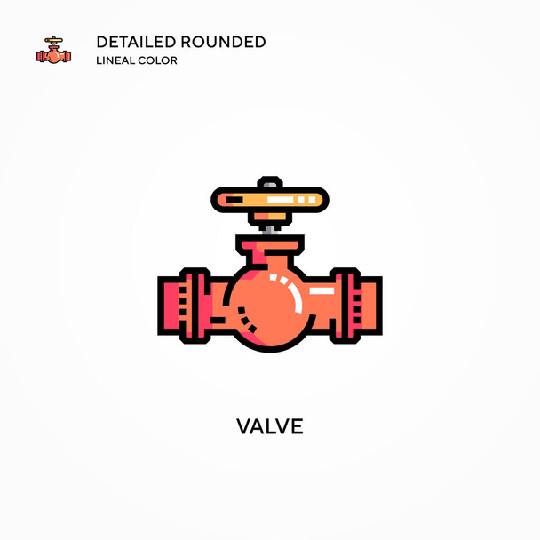Valve vector icon. Modern vector illustration concepts. Easy to edit and customize. - Vector, Image
