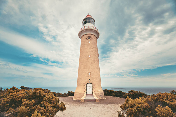Kanguru Adası 'ndaki Iconic Cape Du Couedic Deniz Feneri, Çakmaktaşlar Chase Ulusal Parkı, Güney Avustralya - Fotoğraf, Görsel