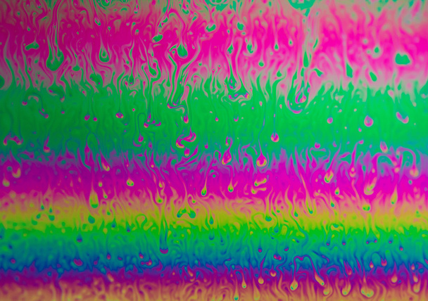 Colorful macro Soap bubble iridescence - Photo, Image
