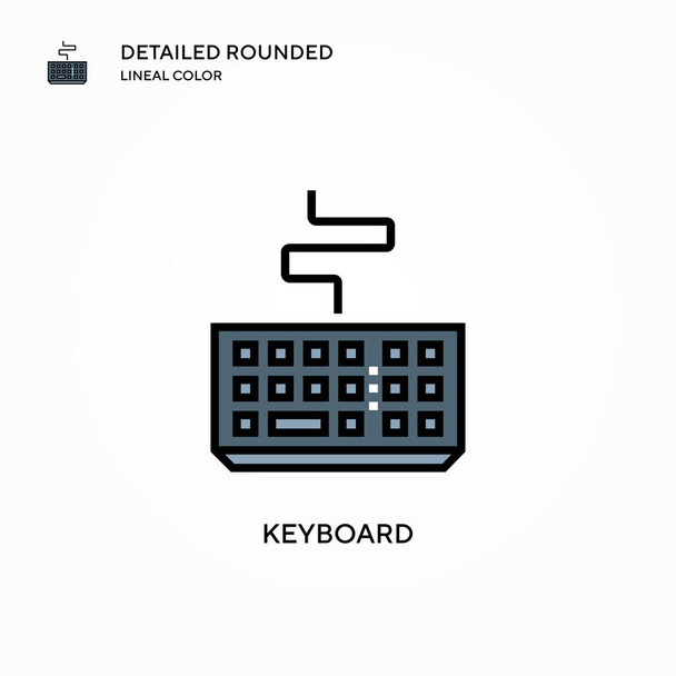 Keyboard vector icon. Modern vector illustration concepts. Easy to edit and customize. - Vector, Image